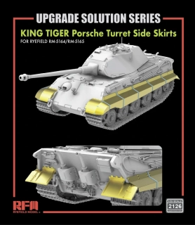 RFM Upgrade set King Tiger Porsche Turret Side Skirts 1/35 (Předobjednávka listopad)