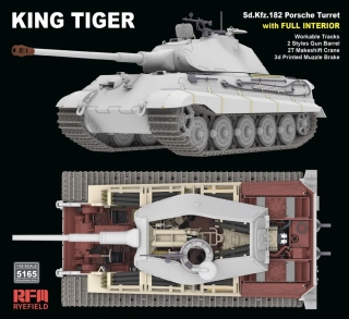 RFM Porsche Turret King Tiger w/INTERIOR & 2T crane 1/35 (Předobjednávka listopad)