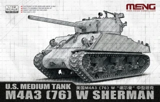 MENG U.S. Medium Tank M4A3 (76) W Sherman 1/72 (Předobjednávka prosinec)