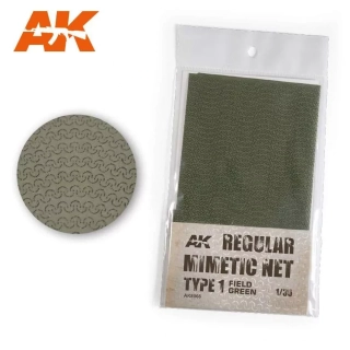 AK Custom Camouflage Net Field Green Type 1 / Maskovací síť písková