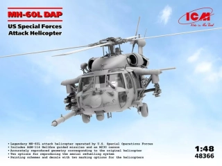 ICM MH-60L DAP US Special Forces Attack Helicopter 1/48 (Předobbjednávka říjen)