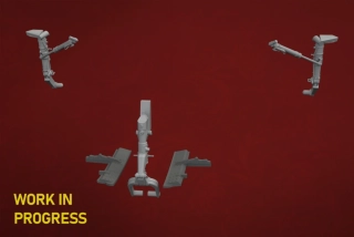 Eduard MiG-15 undercarriage legs PRINT 1/48 (Předobjednávka prosinec)