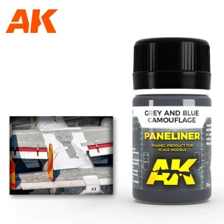 AK Paneliner for Grey and Blue Camouflage - 35ml / Paneliner pro šedé a modré kamufláže