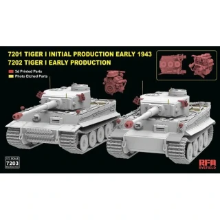 RFM Tiger I initial and early production 2-in1 1/72 (Předobjednávka prosinec/leden)