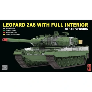 RFM Leopard 2 A6 MBT w/ FULL INTERIOR - clear edition 1/35 (Předobjednávka prosinec/leden)