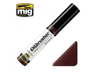 Ammo Mig Oilbrusher Dark Brown / Tmavě hnědá