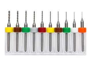 Set jemných vrtáků - 10 v 1 (0,3 - 1,2mm)