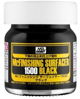 Mr. Finishing Surfacer 1500 Black (primer) / Stříkací tmel černý 40ml